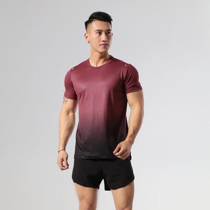 OEING Men's Gradient Quick-Dry Training T-Shirt