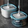 1/3Pcs Mop Water Separation Square Mop With Bucket Mop Heads Microfiber Lazy Floor Floating Clean Sewage Separation Barrel Mop
