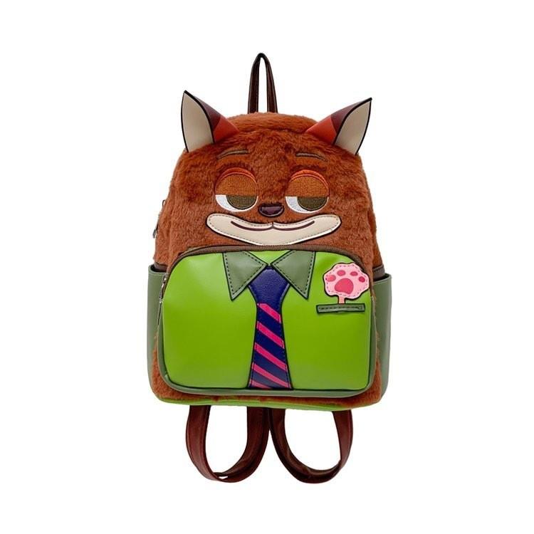 Zootopia Judy Hopps Nick Wilde Cartoon Plush Rabbit And Fox Backpack With Padded Straps For Daily Use Fox