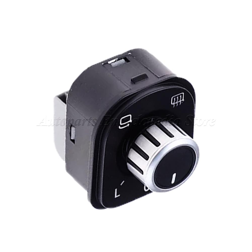 Chrome Auto RearView Side Mirror Switch Car Button 5ND959565B For VW Golf A6 TIGUAN SAGITAR MAGOTAN CC Passat 5ND959565A