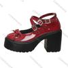 Fashion Comemore Belt Buckle Chunky Platform Mary Janes Shoes Woman High Heels Ankle Strap Pumps Women Spring 2025 Plus Size Lotita Shoe