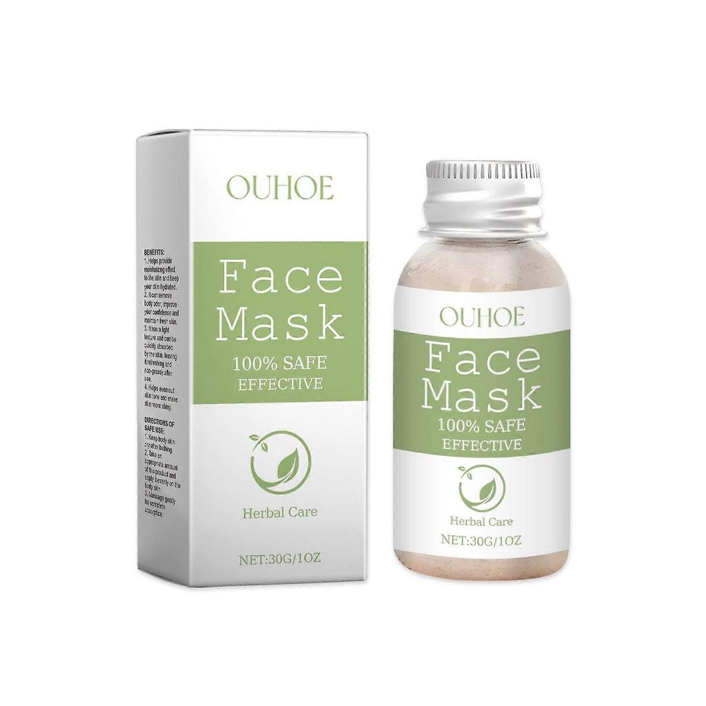 Ouhoe Herbal Mask Powder Nourishes, Controls Oil, Acne, Improves Skin Texture, Moisturizes Gently And Cleanses Herbal Mask Powder