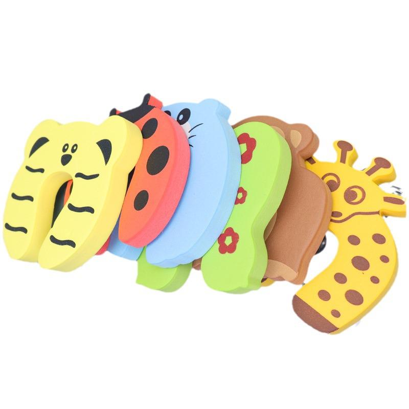 11-Color Cartoon Safety Door Stopper for Kids - Thick EVA Door Clip