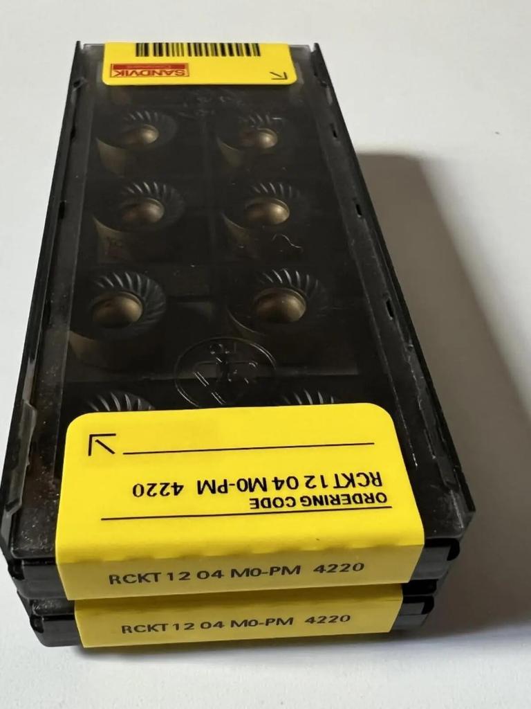 Original Sandvik / RCKT1204M0-PM 4220 / CNC lathe carbide blade 10 PCS