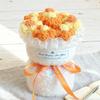 New Colorful Bouquet Handmade Knitted Crochet Flowers Artificial Finished Bouquet Romantic Crochet Woven Flower Wedding