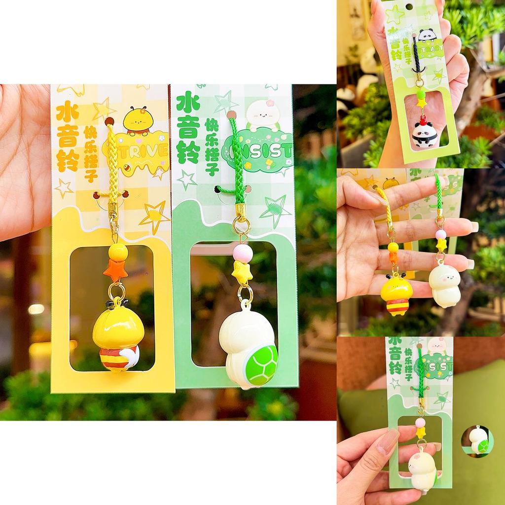 Cartoon Animal Water Sound Bell Pendant For Bags And Mobile Phone Decoration