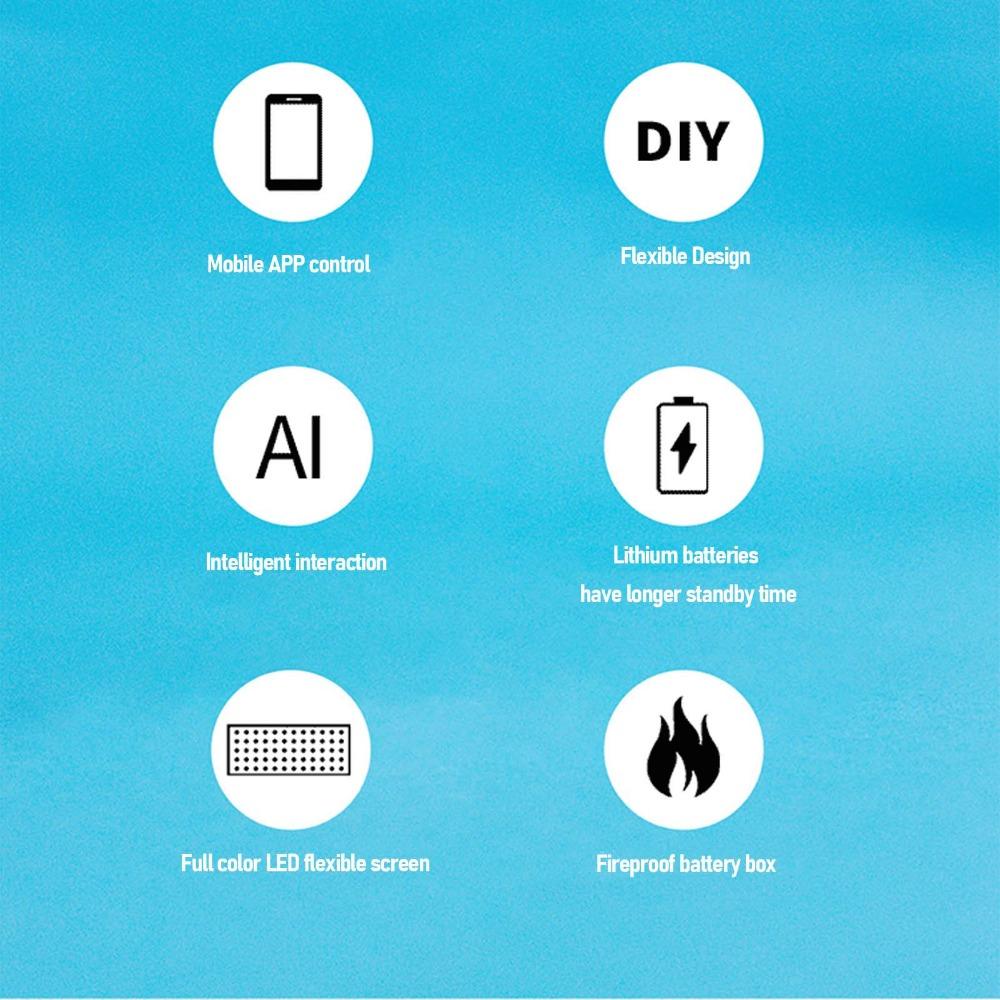 12x32 Resolution Rollable Screen HD Full Color LED Screen Flexible LED Display  Advertising