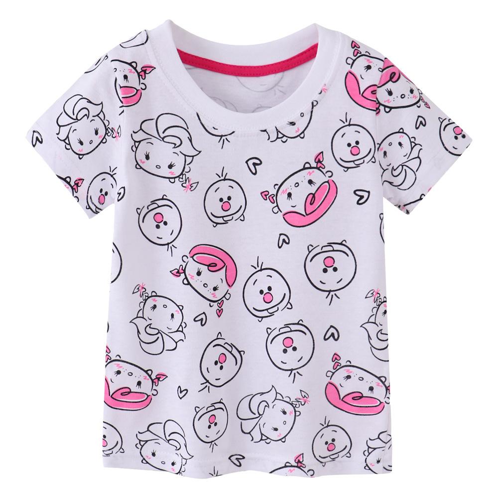 Children s T-shirts, children s short-sleeved T-shirts, small and medium-sized children s summer new children s T-shirts 100