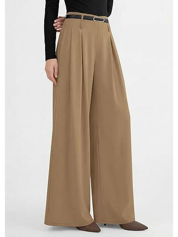 European Casual High-Waisted Wide-Leg Trousers for Women, Slimming and Versatile.