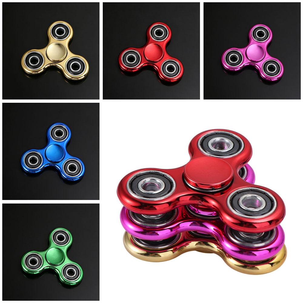 4 Bearings Fingertip Gyroscope Plating Fingertip Decompression Toy Hand Spinner Children's Gifts