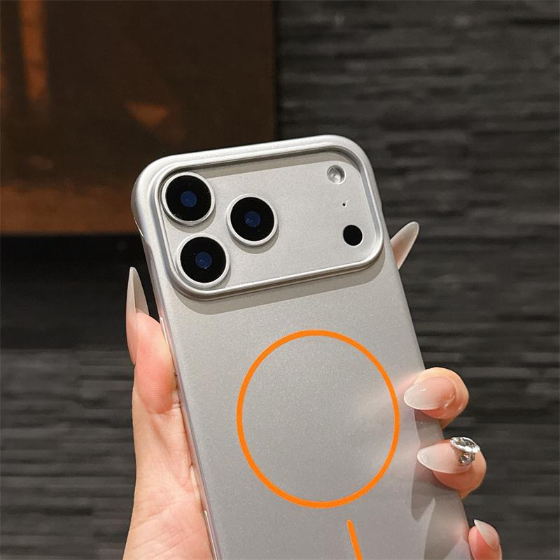 Slim Matte PC Frameless Wireless Charging Magnetic ForMagsafe Case ForiPhone Air 17 16 15 14 Plus 13 12 11 Pro Max Hard Cover
