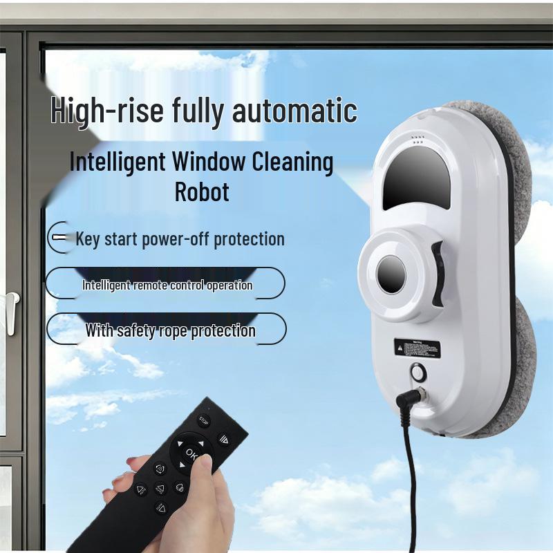 Vollautomatischer elektrischer Fensterreinigungsroboter mit Fernbedienung für Außenfenster von Hochhäusern