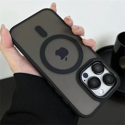 Pro iPhone 11 12 13 14 Plus 15 16 Pro Max Magnetický Magsafe Bezdrátové nabíjení Kryt Luxusní Nárazuvzdorný Matný Pouzdro na telefon