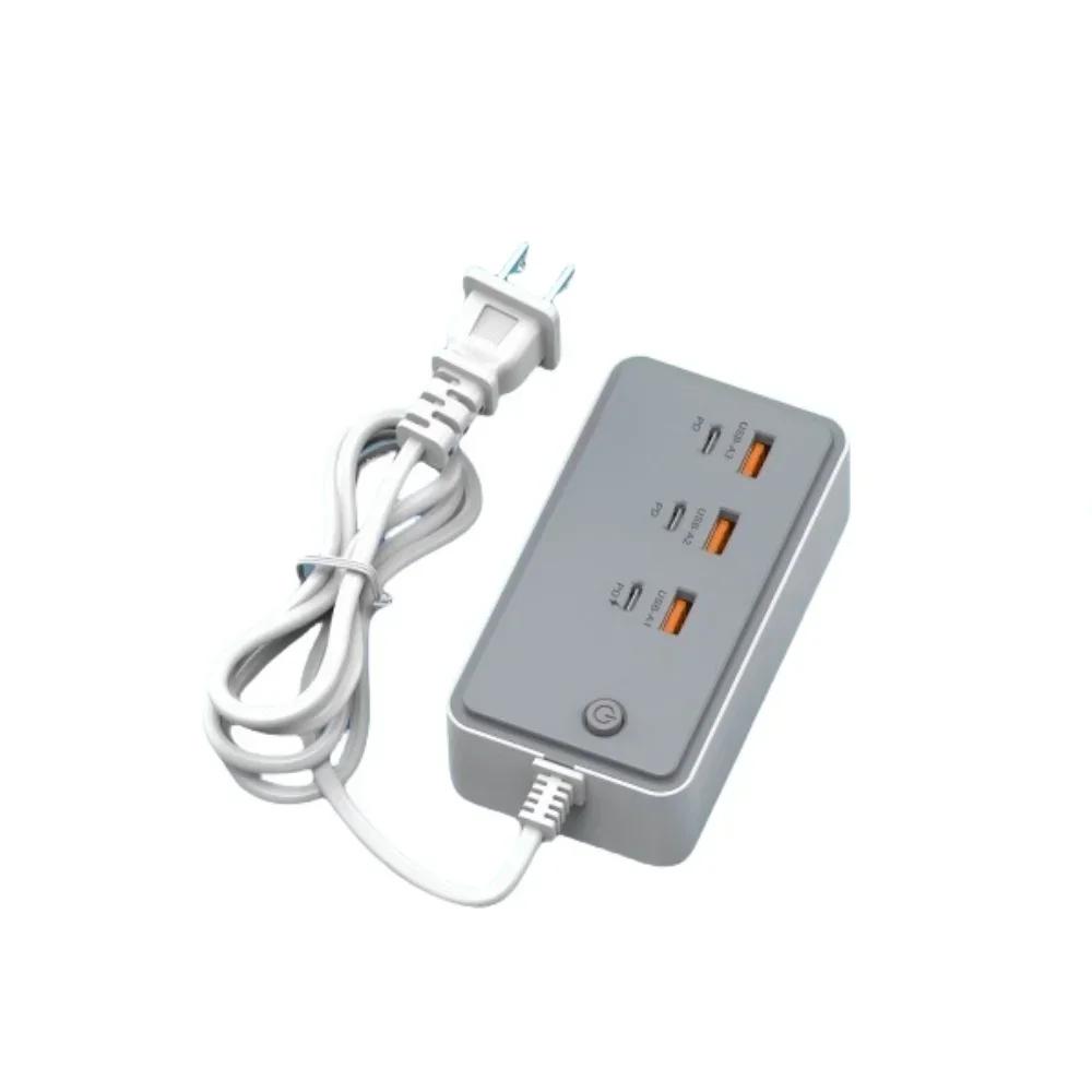 Power Strip Electrical Socket Total 35W US/EU/UK Plug Multiple 3PD 3USB Extension Cable Plugs Adaptors Quick Charging Charger