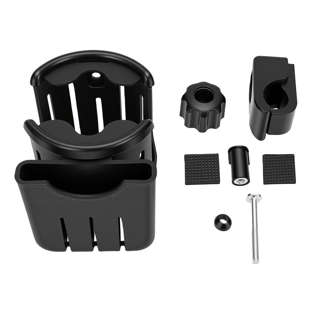 Bike Cup Holder with Cell Phone Holder 2 In 1 360 Degrees Degree Rotation Tool Free Installation Fits 2cm To 4.5cm