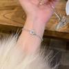 Elegant High-End Zircon Diamond Bracelet: Niche Luxury, Adjustable & Simple Design