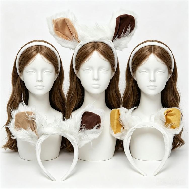 Crystal velutinous Sheep Costume Set With Lamb Ears Band For Halloween Party costume Props For Children Role Play