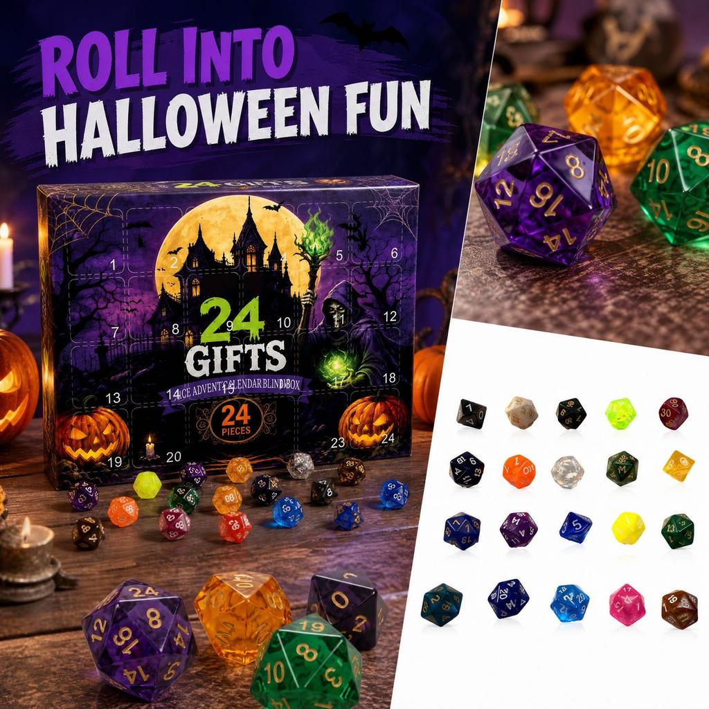 3D Dice Shaped Halloween with Creative Surprise for Party Favors