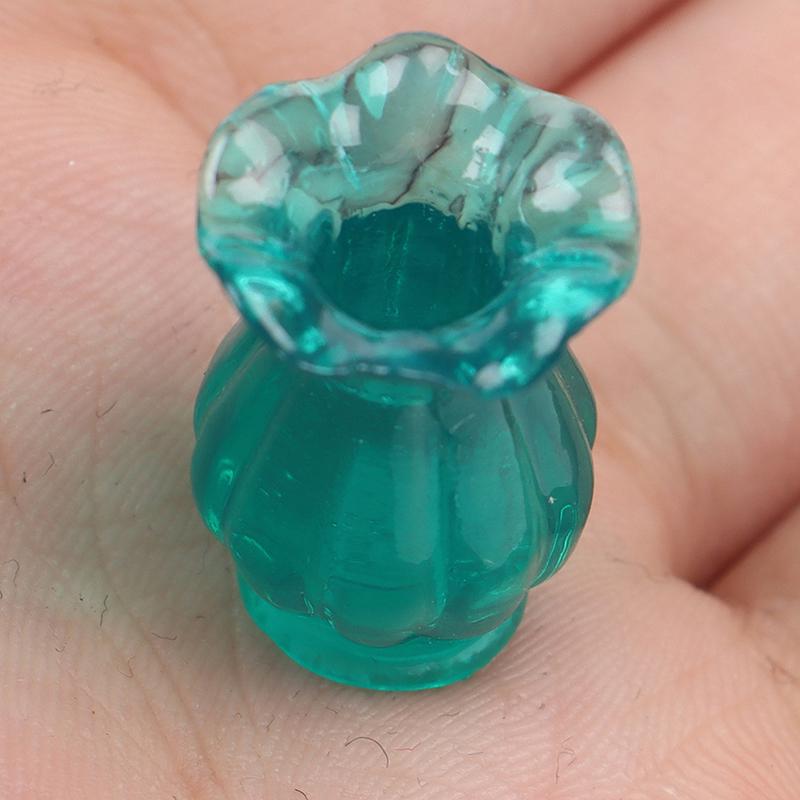 Dollhouse Miniatures 1:12 Mini Ceramic Pot Diy Ceramic Ornament Decora Vase