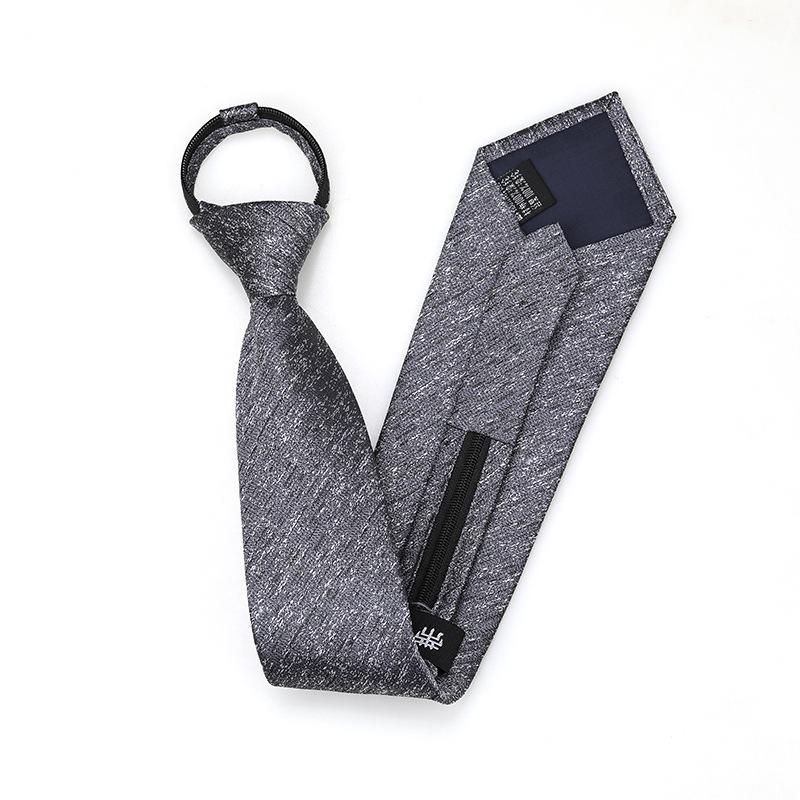 Black Zipper-Free Lazy Blue Men And Women Business Dress Interview To Work Groom Wedding Korean Version Narrow Tie