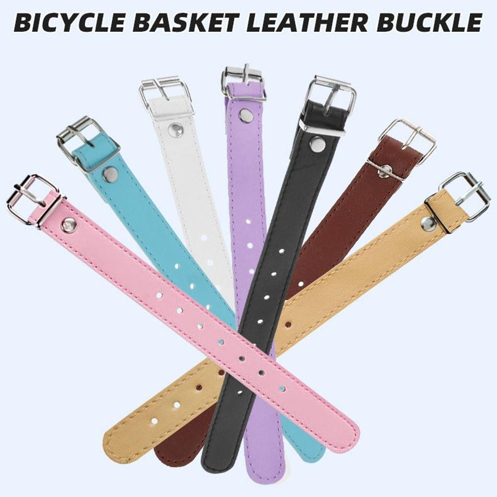 1 Paar 22*2cm Fahrradkorb Riemen Leder 7 Farben Fracht Rattan Körbe Ersatz Kinderfahrrad Schnallen Gürtel