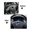 Black Steering Wheel Paddle Shifter Extension For VW Tiguan Golf 7 MK7 Passat B8