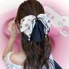 Vintage Plaid Butterfly Knot Hair Clip Women's Back Of Head Bun Shark Hair Clip Hair Accessories