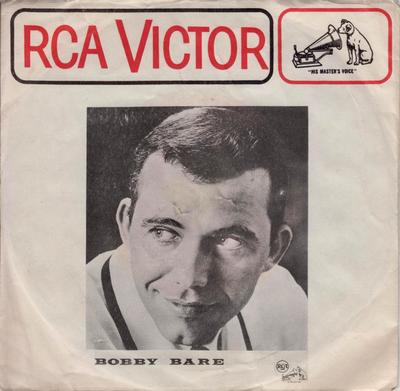 7inch Record BOBBY BARE - Homesick 478988 RCA Victor 1966 Canada Folk Used