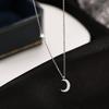 14K Gold Plated Necklaces for Women -s925 Sterling Silver Dainty Diamond Moon and Star Choker Necklace for Girls Fine Jewelry
