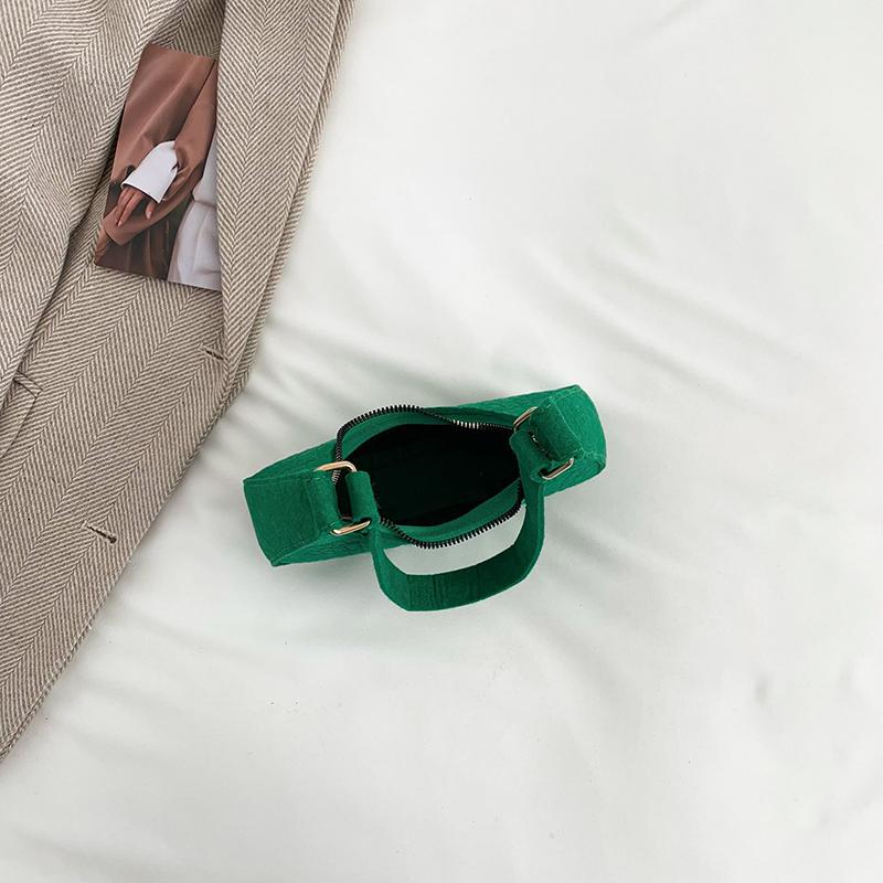 Damen Top-Griff Taschen Herbst Winter Tasche Schultertasche Tragbare Damentasche Bolso Mujer Handtaschen Filz