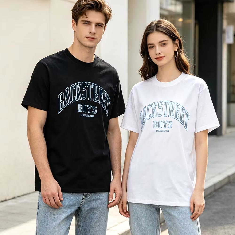 Heißes NTO THE MILLENNIUM T-Shirts Band Backstreet Boys Design T-Shirt Herren Damen Vintage Oberteil Hip Hop Streetwear Übergroßes T-Shirt Kurzarm Freizeitkleidung