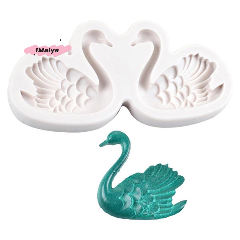 M-Swan Silicone Candle Mold for Aroma Soap And Chocolate Pudding Mousse Cake Valentine's Day Baking Decorating Tool
