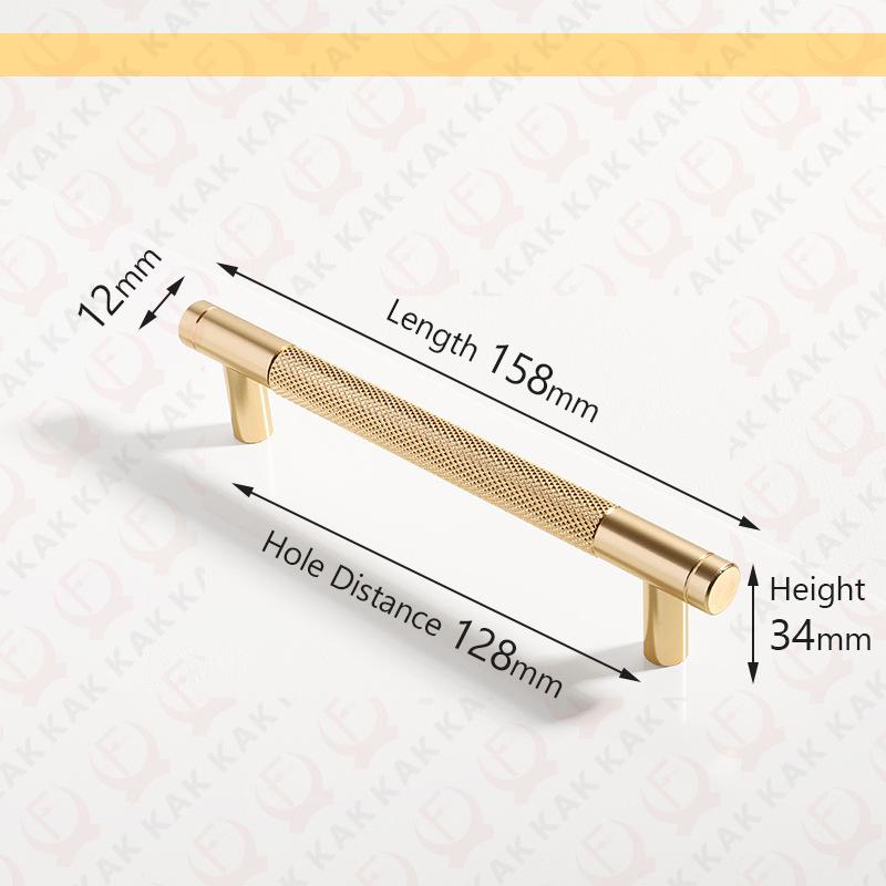 KAK Aluminiumlegierung Gold Schwarz Möbelgriffe Schwarze Küchenschranktürgriffe Schubladengriffe Schrankgriff Türbeschläge