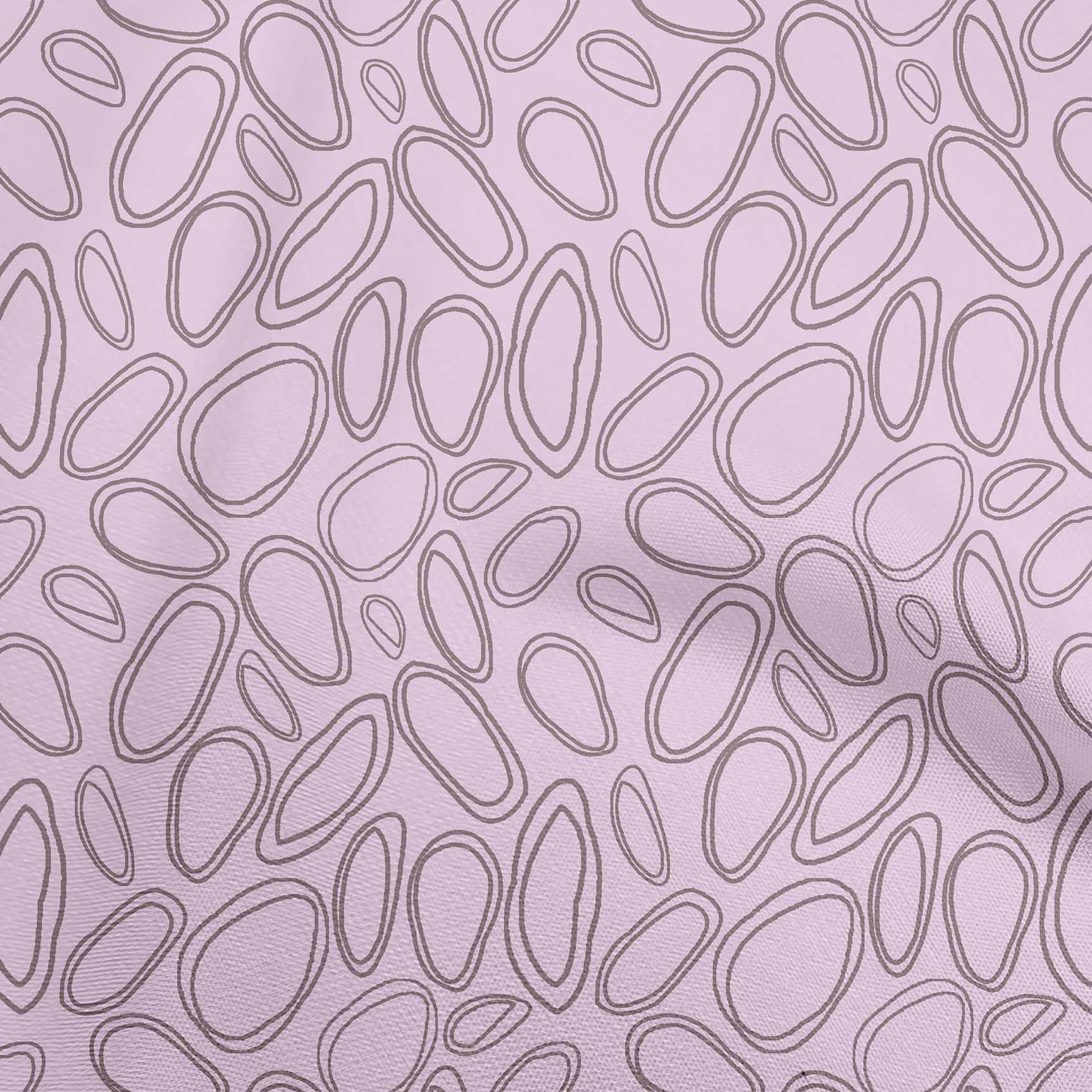 

OneOone Cotton Flex Chocolate Brown Fabric Abstract Circle Швейна тканина у дворі, друкований одяг своїми руками, швейні приладдя, 40 дюймів 42 Inch Wide - Viscose Chiffon світло-рожевий колір