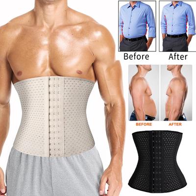 Erkekler Bel Desteği Zayıflama Korse Vücut Geliştirme Kilo Kaybı Karın Kontrol Spor Güvenliği Sıkıştırma Göbek Kuşağı Cincher Spor