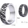 Minimalist Textured Unisex Ring Stylish New Finger Ring for Men Women