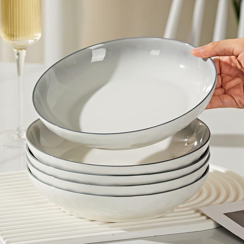 Haoya Nordic Underglaze Ceramic Square Dinner Plate