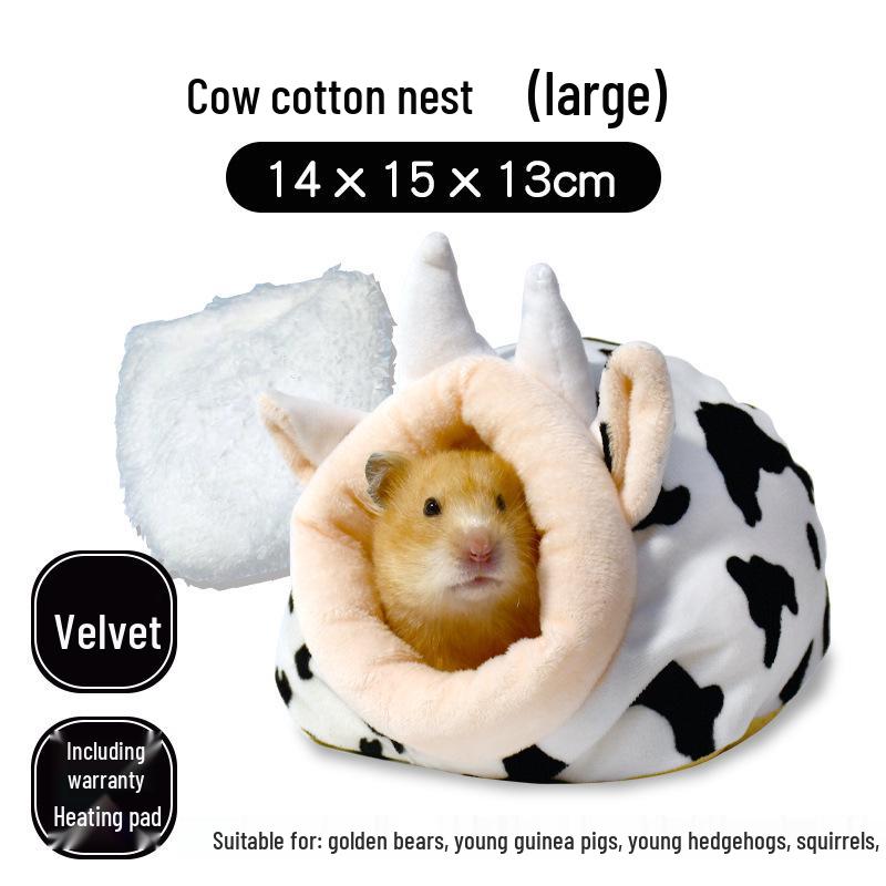 Winter Warm Cotton Nest for Small Pets: Hamsters, Chinchillas, Hedgehogs, Squirrels & Rabbits