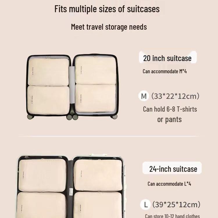 Portable Travel Compression & Clothing Organizer Bag – Large Capacity