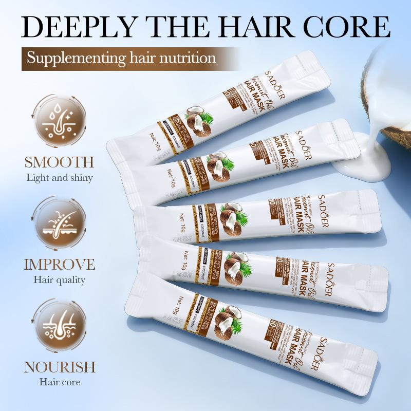 Nourishing Coconut Oil Hair Mask Deep Conditioning Treatment for Dry Damaged Hair Repair