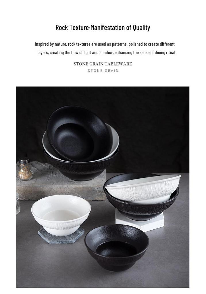 Premium Large Ramen & Luosifen Ceramic Bowl – Conical Hat Design for Noodles, Soup, Mixed Rice, Salad