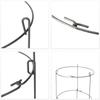 KADAX Flower Plant Support Garden Ring Steel Support