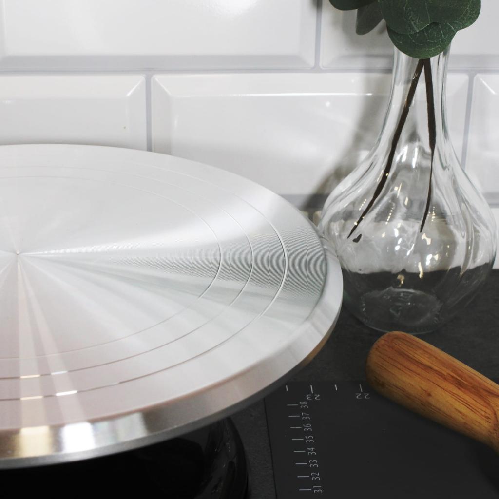 Patera obrotowa do ciast tortu babeczek 25cm BRUNBESTE BB-3613