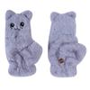 Damen Winter Plüsch Katze Fäustlinge Fingerlose Handschuhe Plüsch Warme Handschuhe Winter Weiche Verdickte Handschuhe Mädchen Halbfinger