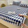 High Quality Printed Fitted Sheet Single Double Queen Size Mattress Cover with Elastic Band Bedsheet Soft Comfortable Fitsheet