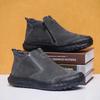 Scarpe Invernali Calde Casual in Cotone per Esterno con Pelliccia Sintetica Alta Scarpe Casual Stivali da Neve da Uomo con Pelliccia Sintetica