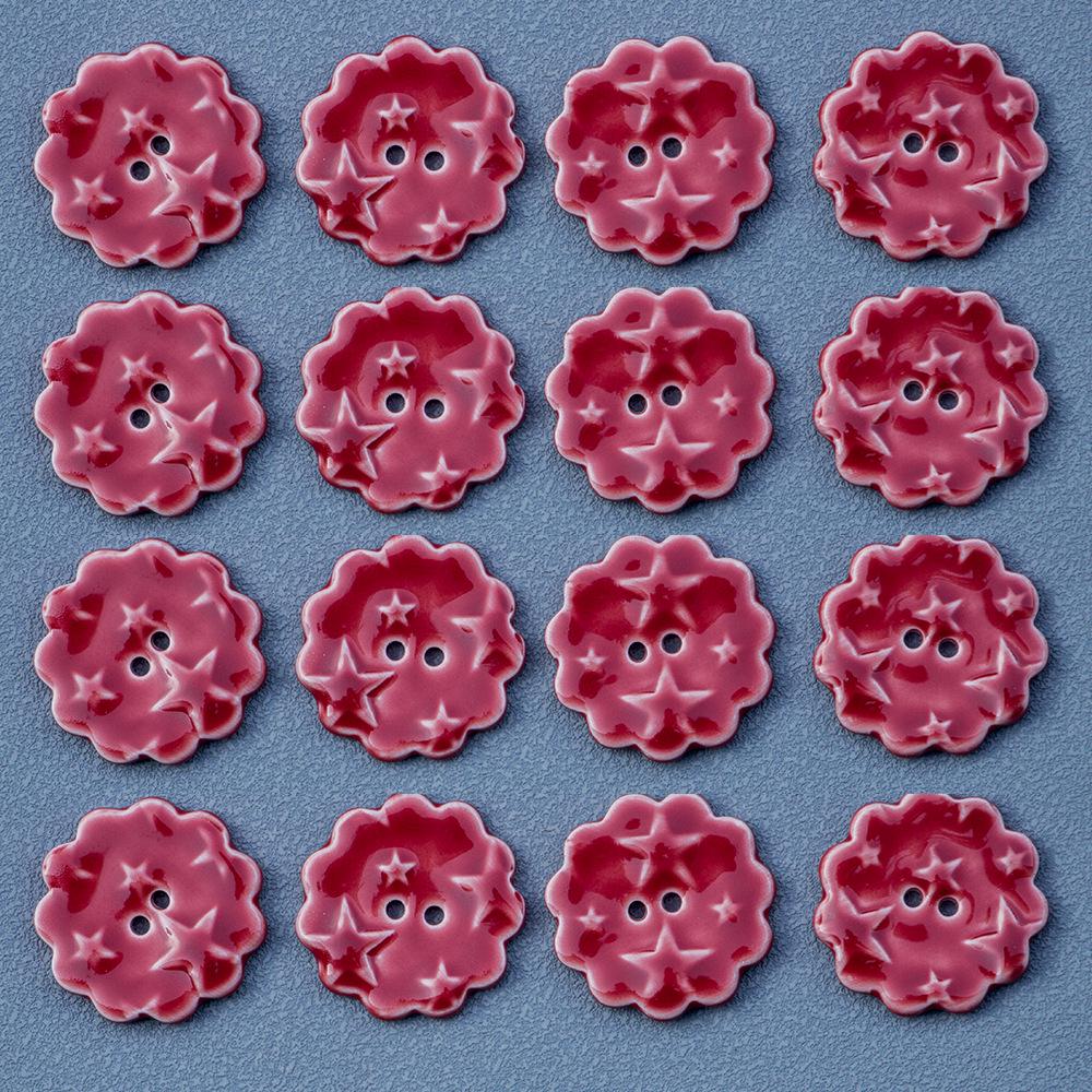 Handmade Ceramic Buttons for DIY Clothing & Jewelry Accessories