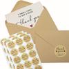 Thank You Stickers and Greeting Card Set for Holidays and Special Occasions