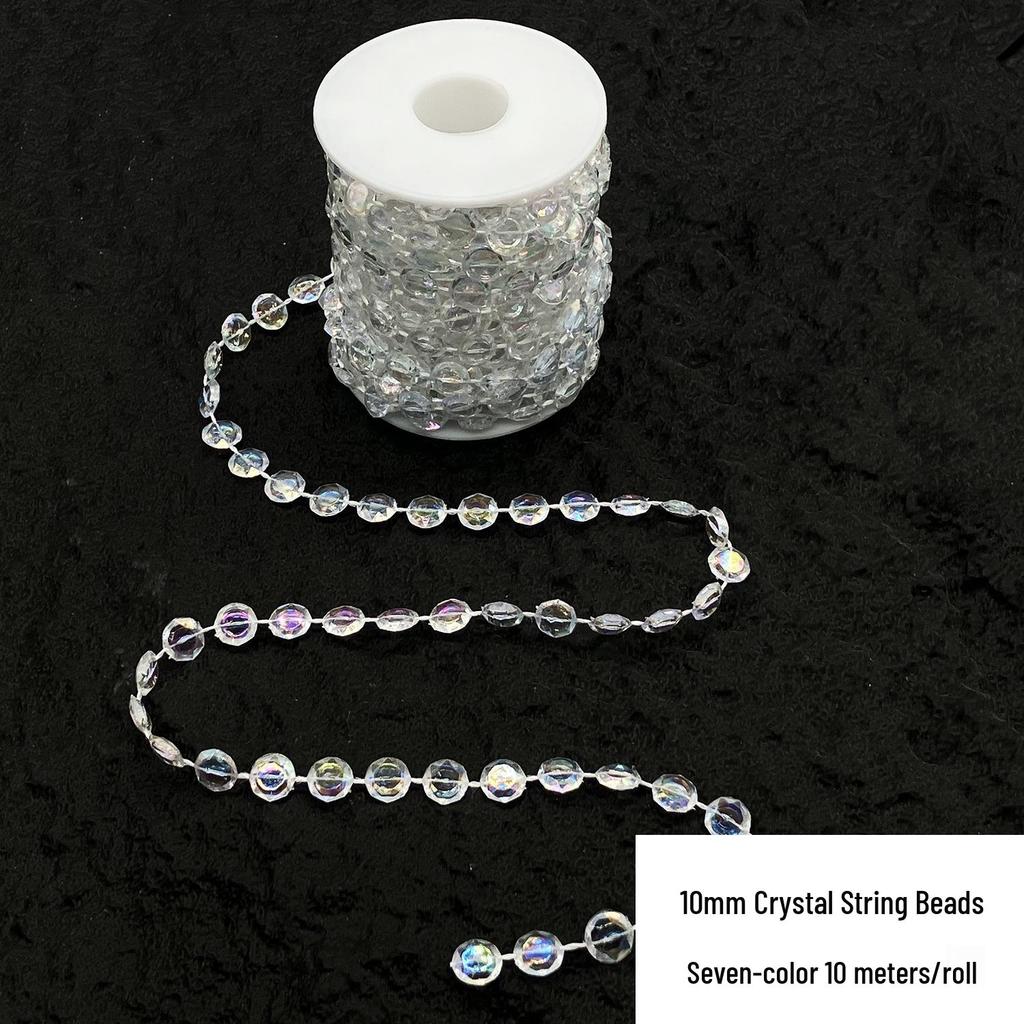 Double-Line Pearl Sunflower Snowflake Beads DIY Decoration
