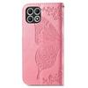 For T-Mobile REVVL 7 Case Butterfly Flower Leather Phone Cover Stand Credit Card Holder